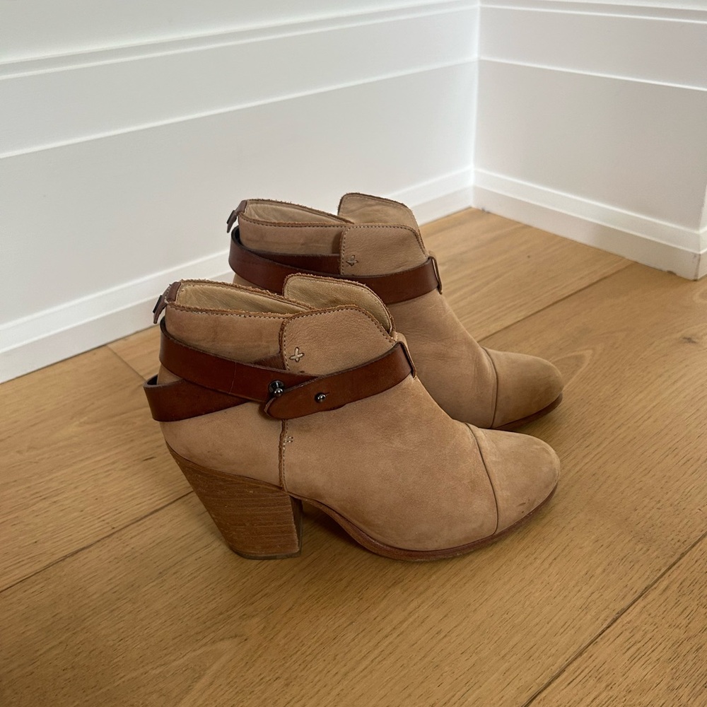 RAG & BONE tan booties size 38